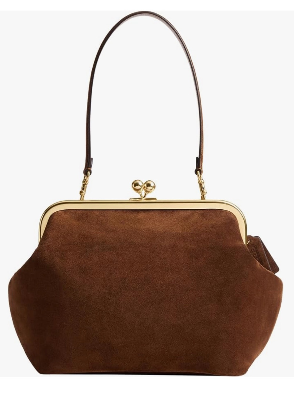 Coach Kisslock Frame Bag in Warm Brown - Picture 1 of 5